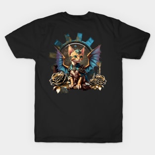 Wonderful fantasy steampunk cat. T-Shirt